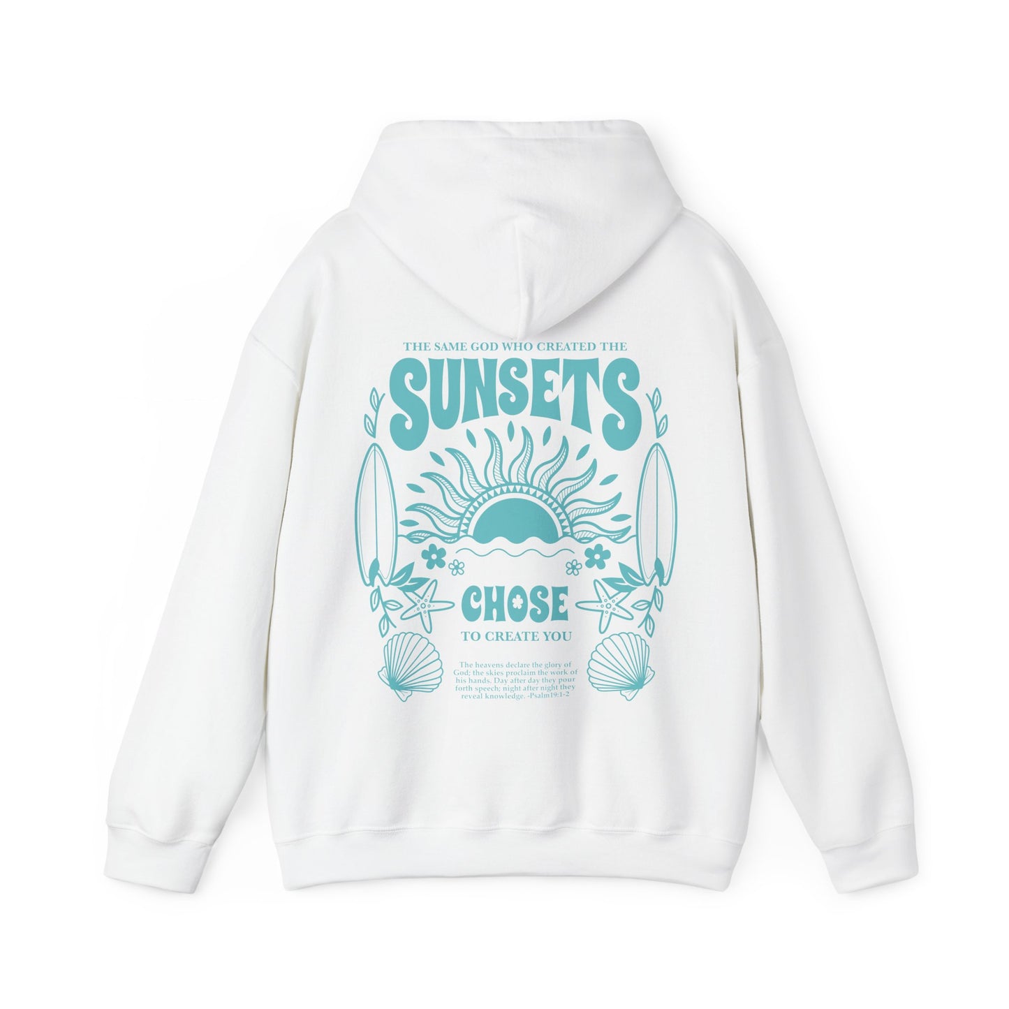 Sunsets - Hoodie - Aqua