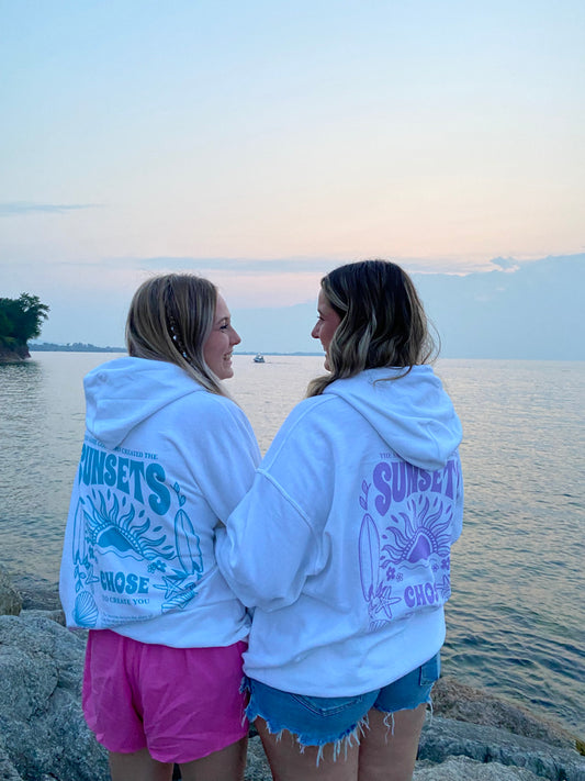 Sunsets - Hoodie - Coral